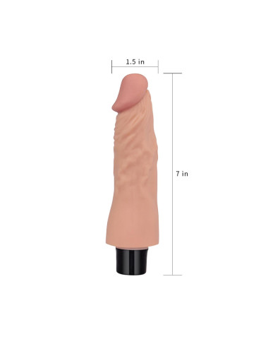7 REAL SOFTEE Vibrating Dildo