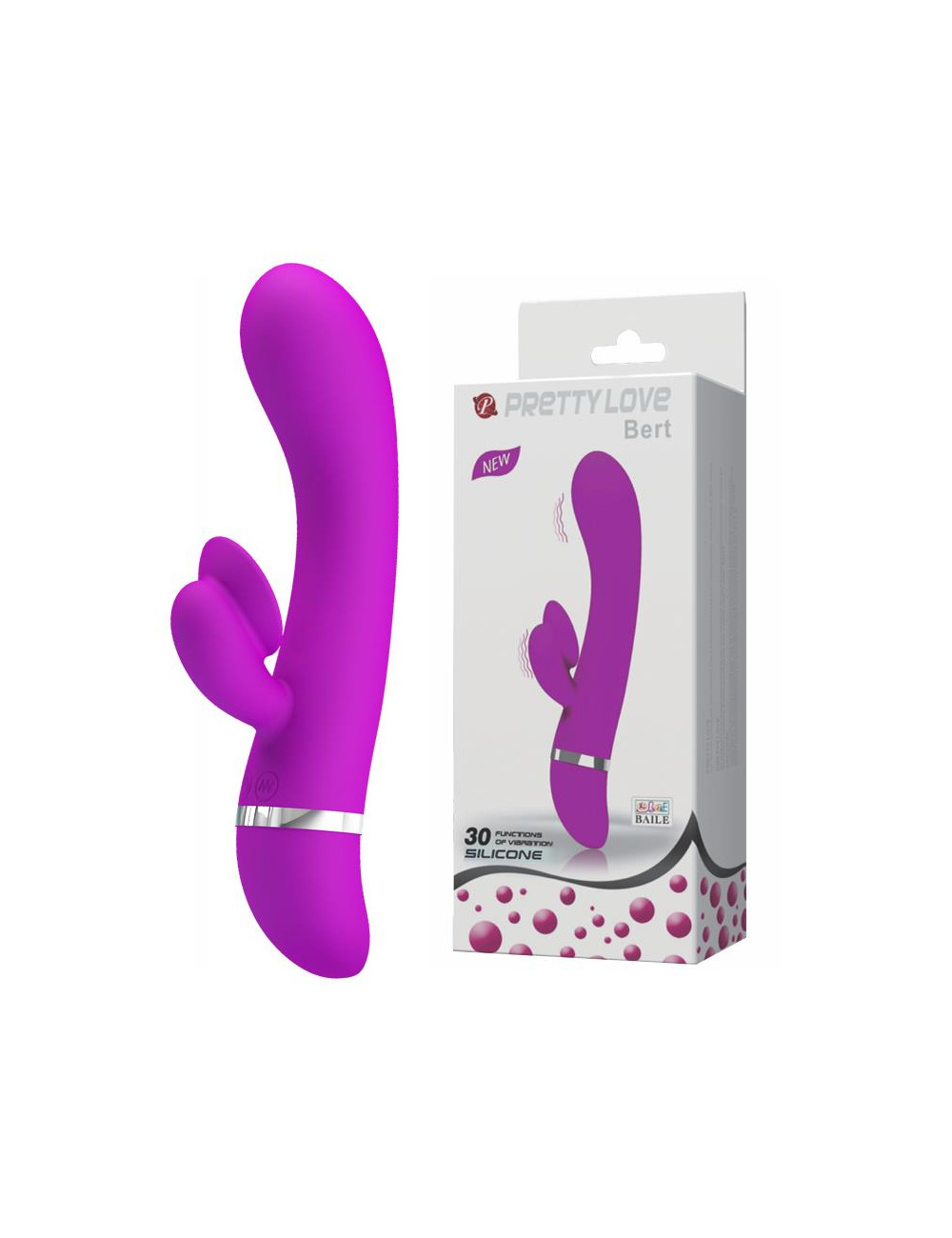 Pretty Love Bert Wibrator Króliczek 30 Funkcji Purpurowy
