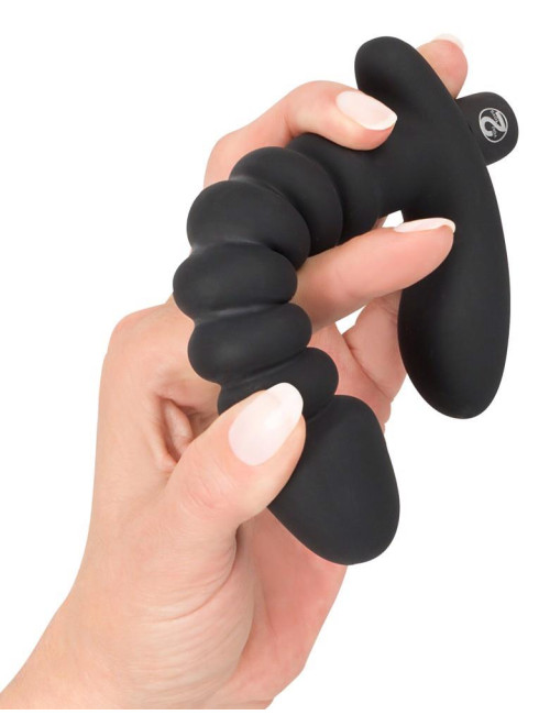 Black Velvets Vibrating – Wibrator analny silikonowy 17 cm, czarny – dla niej i niego