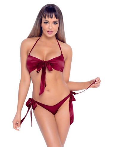 Bra and Briefs red L/XL