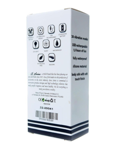 Stymulator-Rechargeable Mini Masager USB 20 Functions - Black
