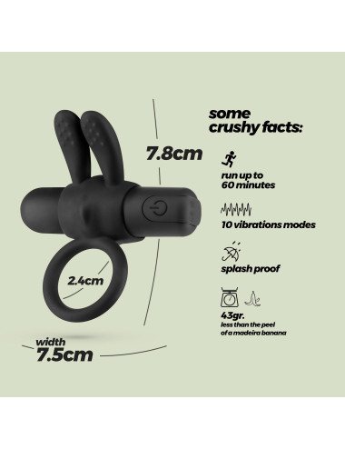 CRUSHIOUS WONKA COCKRING WITH RECHARGEABLE VIBRATING BULLET