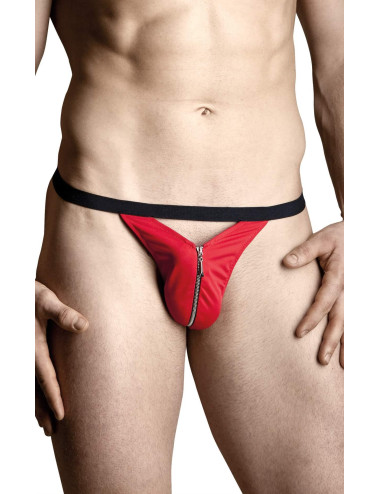 SoftLine Collection Czerwone Męskie Stringi 4497 S/L