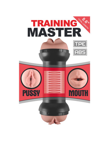 Training Master Double Side Stroker Mouth and Pussy