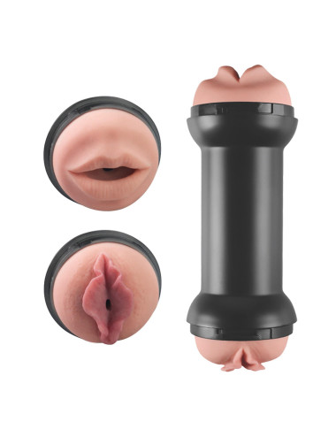 Training Master Double Side Stroker Mouth and Pussy