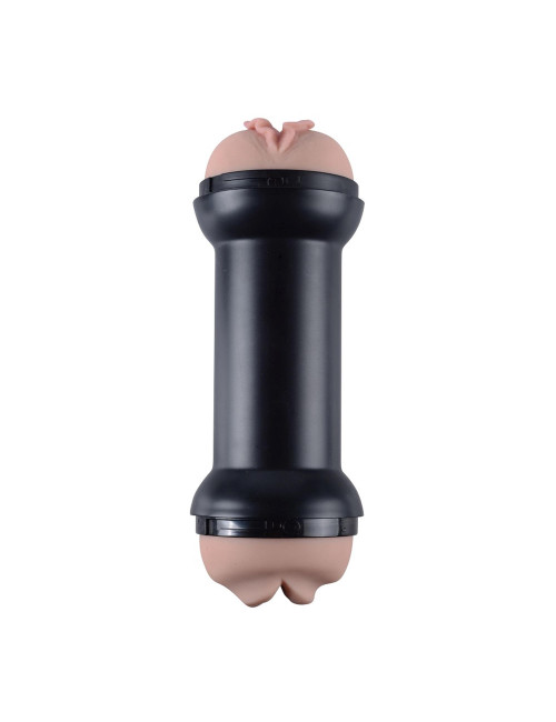 Lovetoy Training Master - Podwójny masturbator TPE (Usta i Pochwa)