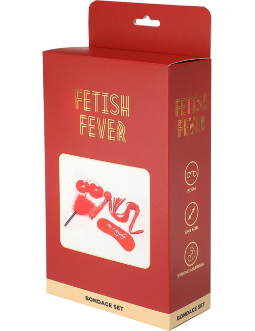 Fetish Fever - Bondage Set - 5 pieces - Red