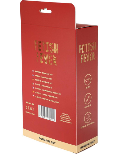 Fetish Fever - Bondage Set - 5 pieces - Red