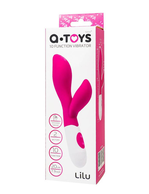 A-Toys Wibrator Lilu z stymulatorem łechtaczki - różowy