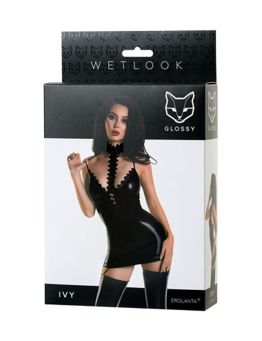 Wetlook dress IVY - black M