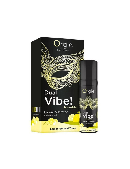 Dual Vibe! Kissable Liquid Vibrating Lemon Gin And Tonic