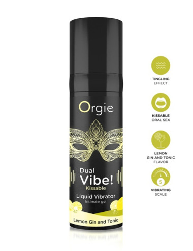 Dual Vibe! Kissable Liquid Vibrating Lemon Gin And Tonic