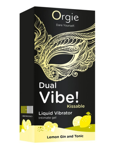 Dual Vibe! Kissable Liquid Vibrating Lemon Gin And Tonic
