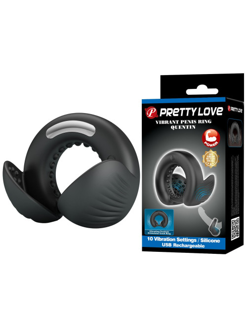 Pretty Love Quentin Vibrating Silicone Cock Ring