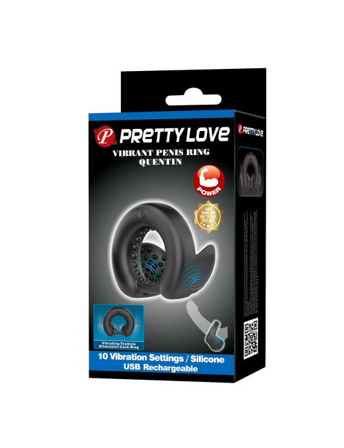 Pretty Love Quentin Vibrating Silicone Cock Ring