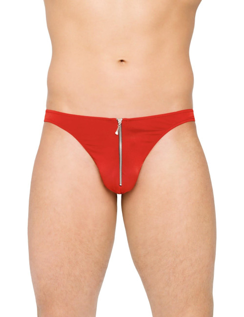 SoftLine Collection Thongs 4501 Red M/L - Czerwone męskie stringi