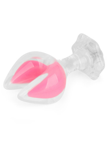 Gemoria Silicone Butt Plug - Dual Crescent  (Glow-In-The-Dark)