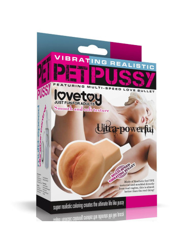 Lovetoy Vibrating Pet Pussy Wibrator Erotyczny z Funkcją Wibracji