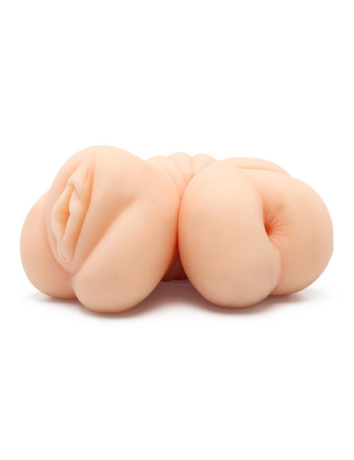 Snug Dual Masturbator Waginy i Odbytu – Realistyczny TPR, 2 otwory, wodoodporny