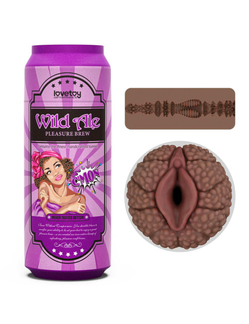 Pleasure Brew Masturbator-Wild Ale – Zabawki Waginy, TPE, bez ftalanów, dyskretny masturbator