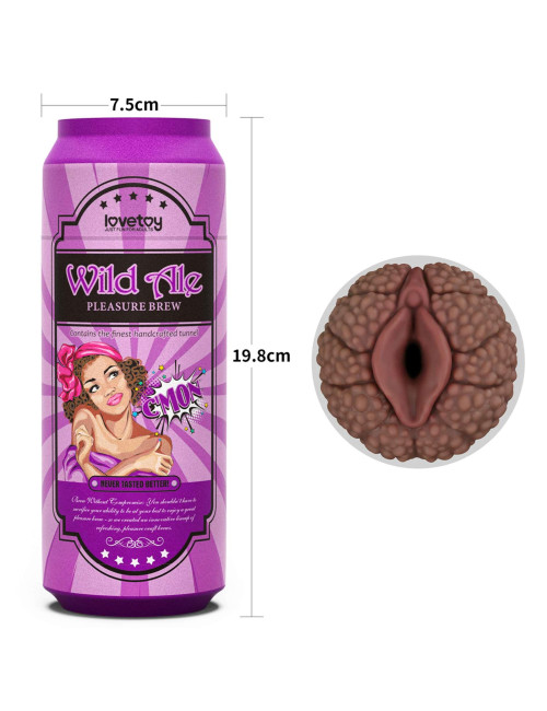 Pleasure Brew Masturbator-Wild Ale – Zabawki Waginy, TPE, bez ftalanów, dyskretny masturbator