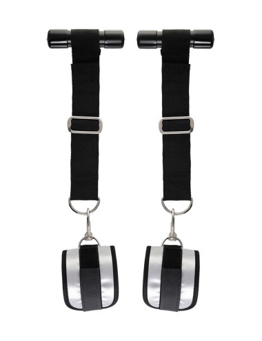 Anonymo hand clamps, polyester, silver, 23 cm