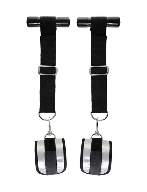 Anonymo hand clamps, polyester, silver, 23 cm