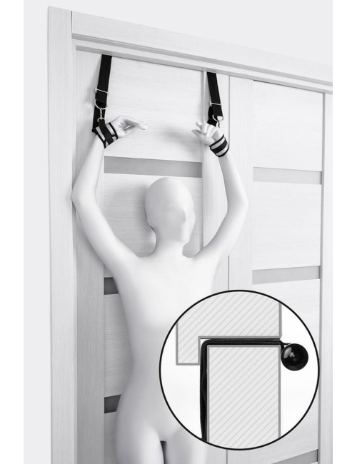 Anonymo hand clamps, polyester, silver, 23 cm