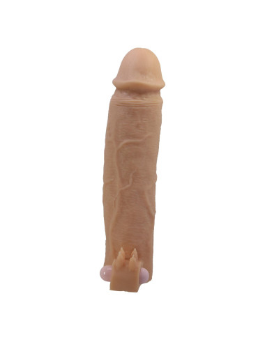 Pretty Love Xerxes – Penis Sleeve with Vibrating Ring, Flesh Color, 22 cm