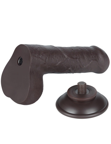 7'' Sliding Skin Dual Layer Dong Black