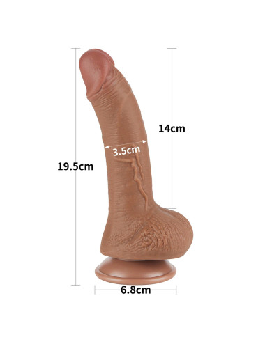 7.5'' Sliding Skin Dual Layer Dong Brown