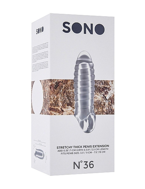 No.36 - Stretchy Thick Penis Extension - Translucent