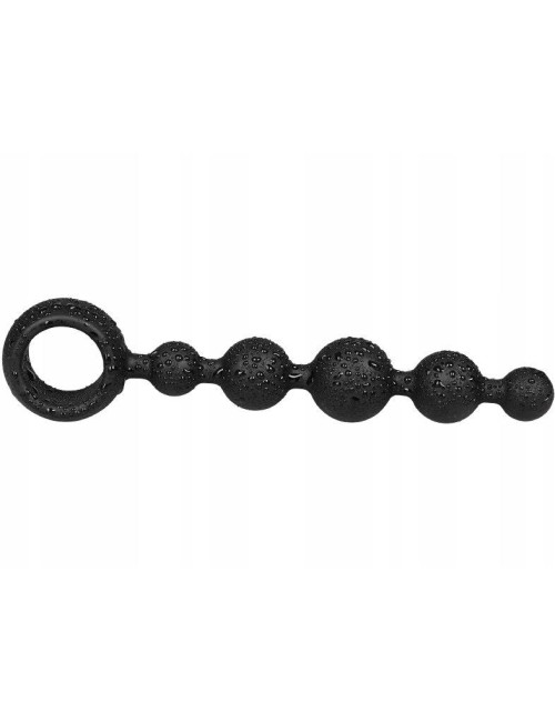 Joyballs Anal Wave - Zabawki analne silikon medyczny, krótkie pręty, wodoodporne, czarne