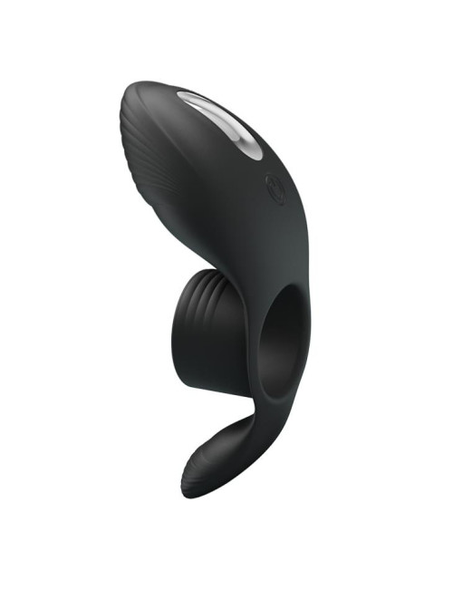 PRETTY LOVE - Vibration Penis Sleeve 7 FUNCTIONS BLACK