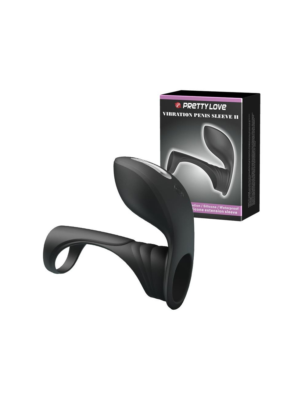 PRETTY LOVE -VIBRATION PENIS SLEEVE II, 7 vibration functions Memory function