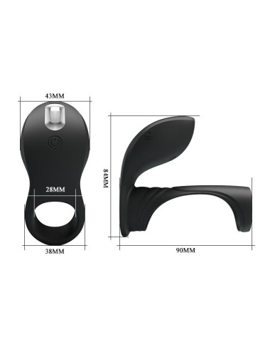 PRETTY LOVE -VIBRATION PENIS SLEEVE II, 7 vibration functions Memory function
