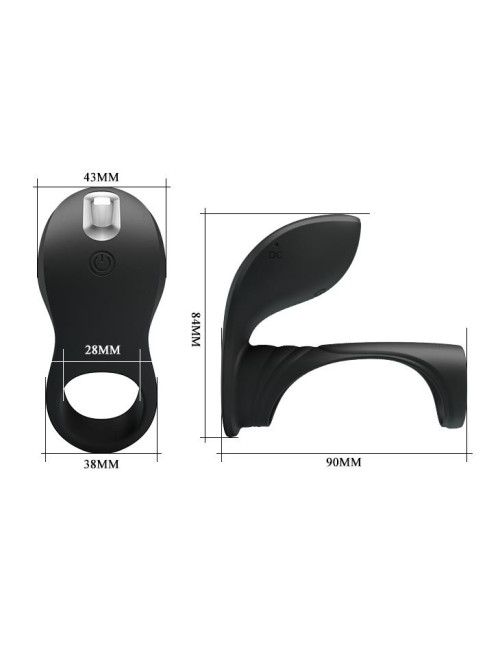 PRETTY LOVE -VIBRATION PENIS SLEEVE II, 7 vibration functions Memory function
