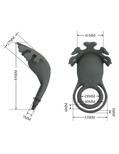 PRETTY LOVE - Master ring, 7 vibration functions Memory function
