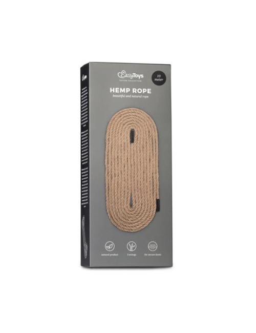 EasyToys Hemp Bondage Rope 10M – Naturalna lina konopna do bondage