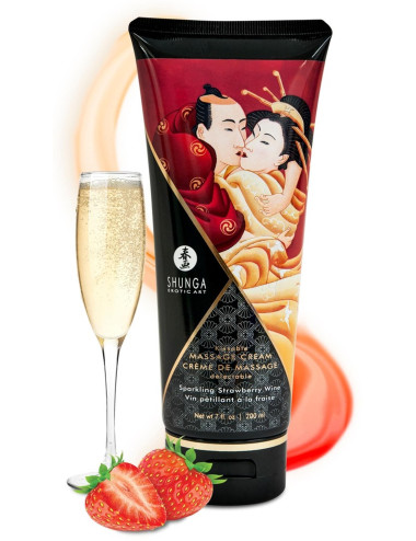 Massage Cream Sparkling Strawberry Wine