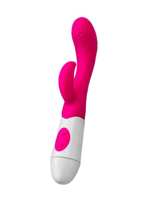 A-Toys Różowy Wibrator Nessy z Stymulatorem Łechtaczki
