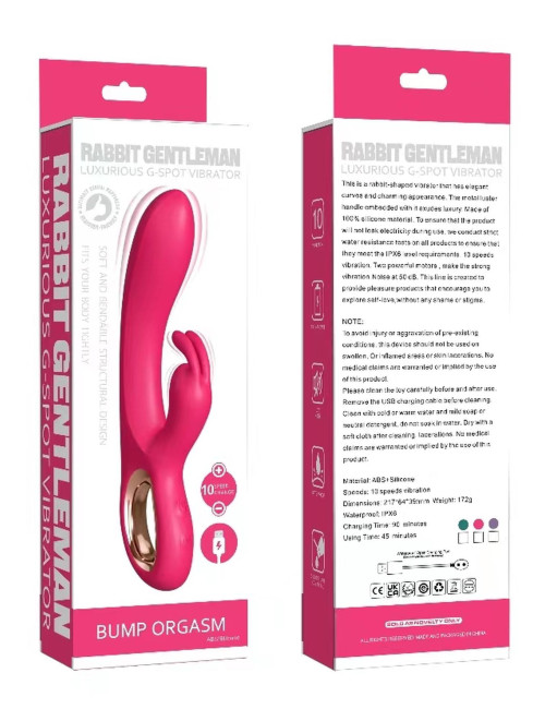 Króliczek Pink Wibrator - Zabawki, Wibratory, Króliczki, silikonowy, wodoodporny