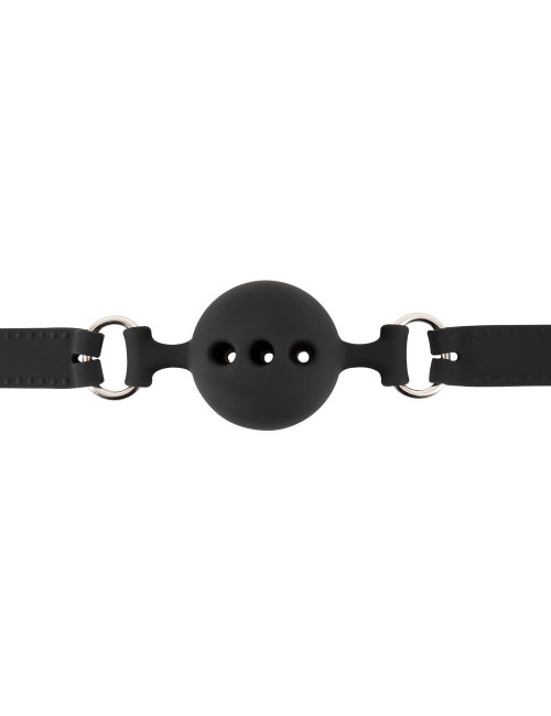 Silicone Gag Knebel Silikonowy czarny, BDSM Zabawki, Regulowany pasek 4 cm