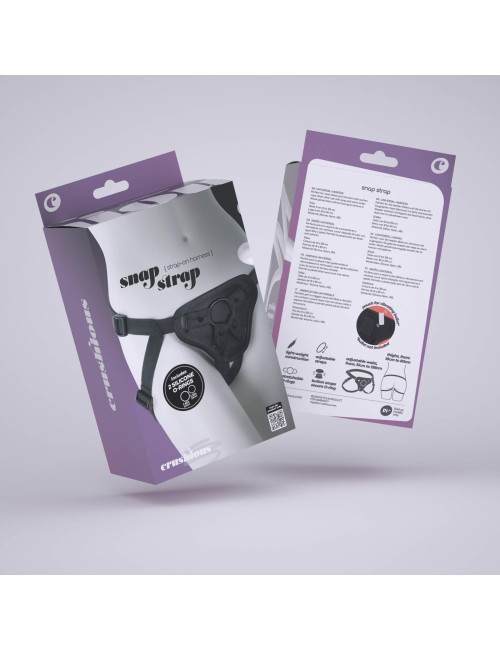 Crushious Snap Strap-On Uprząż z Kieszenią na Wibrujący Bullet