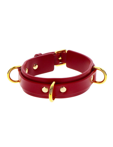 D-Ring Collar Deluxe Red