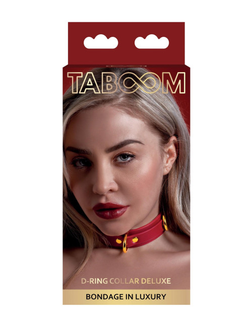 D-Ring Collar Deluxe Red
