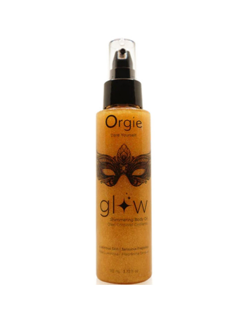 Glow Shimmering Body Oil – Afrodyzjak dla Kobiet, Olejek do Ciała, Rozświetlający Złoty Blask