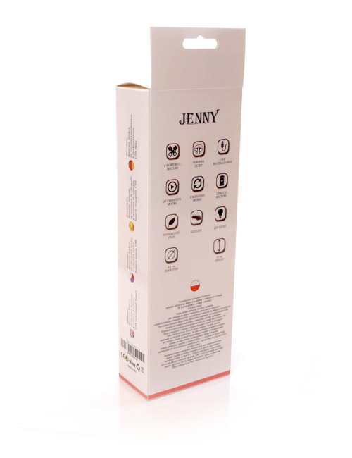 Wibrator-JENNY Pink - Massager 36- Vibrating / 8 Rotation functions USB