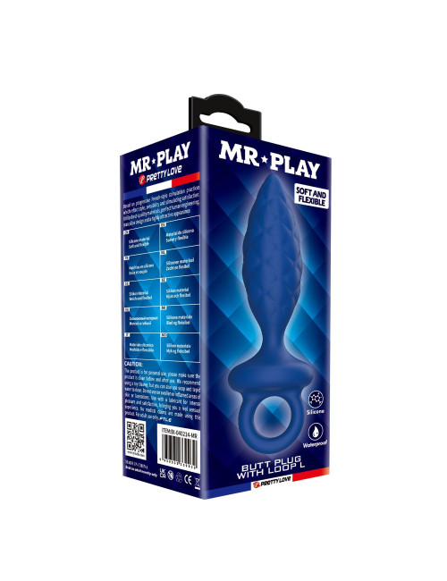 MR. PLAY Butt Plug with Loop – Size L