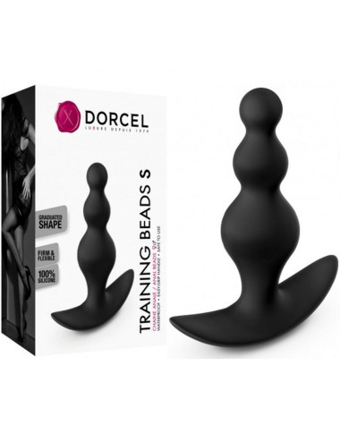 Zabawki analne: Koraliki treningowe S – Plug wibrujący Dorcel silikonowy 10 cm